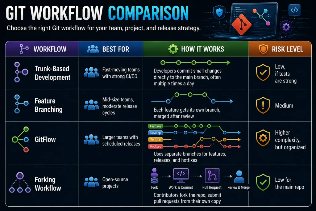 GIT WORKFLOW COMPARISON 