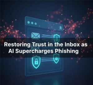 Verified email identity and phishing security illustration
