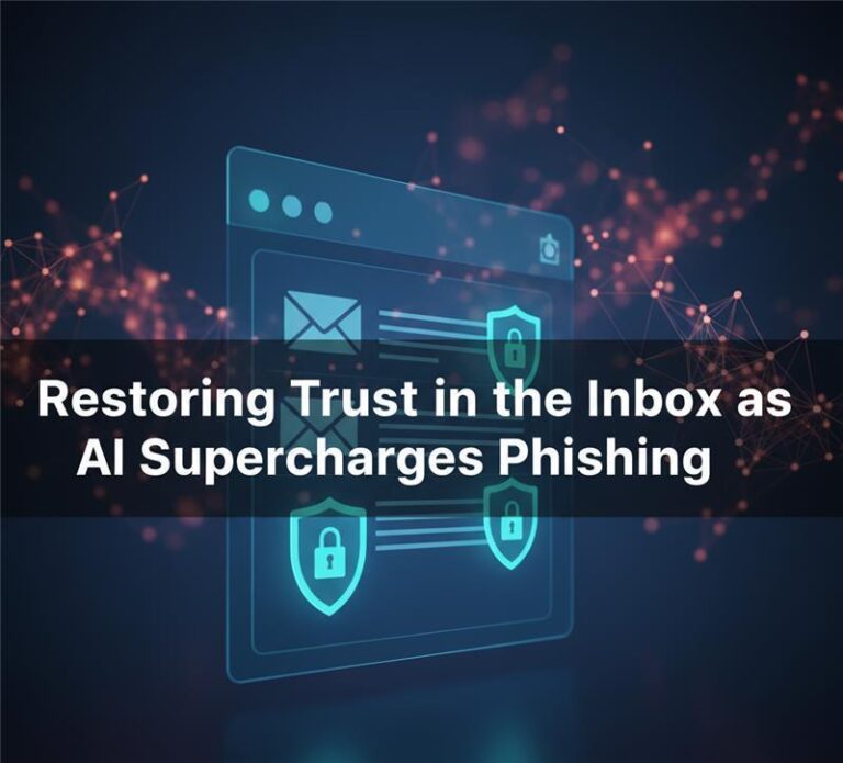 Verified email identity and phishing security illustration