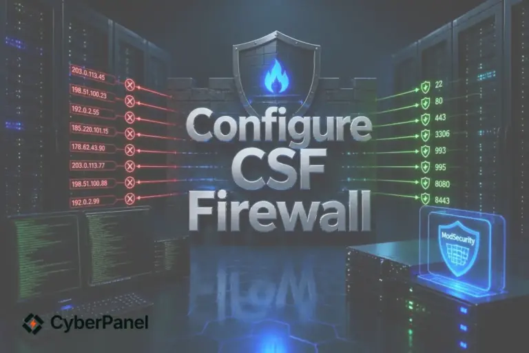 CONFIGURE CSF FIREWALL