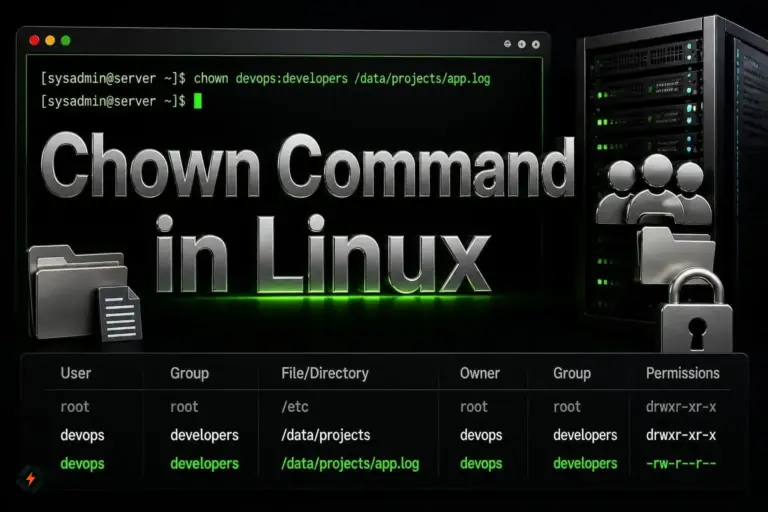 chown command in linux